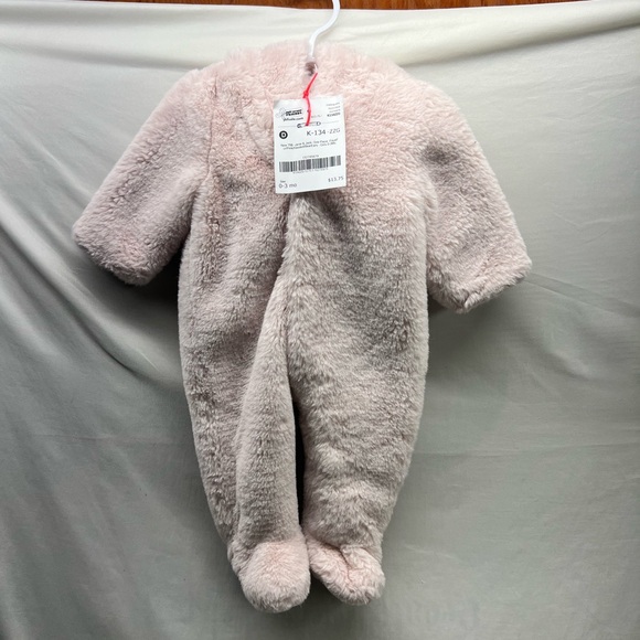 Janie and Jacking soft fleece bunting light pink size 0/3mo - Picture 6 of 8